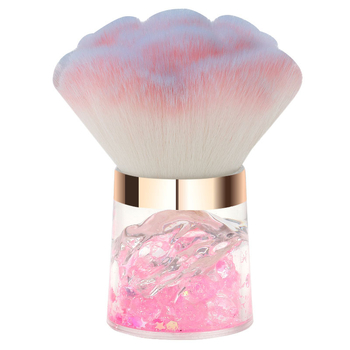 Πινέλο πούδρας με συνθετικές ίνες, πλαστική λαβή, φορητός σχεδιασμός, συσκευασία σε κουτί (Συνθετικές ίνες; Πλαστική λαβή; Φορητός σχεδιασμός; Συσκευασία σε κουτί)