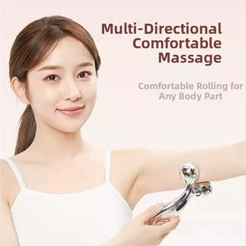 V-lice masažer s 3D valjkom i žičanim ručnim upravljanjem