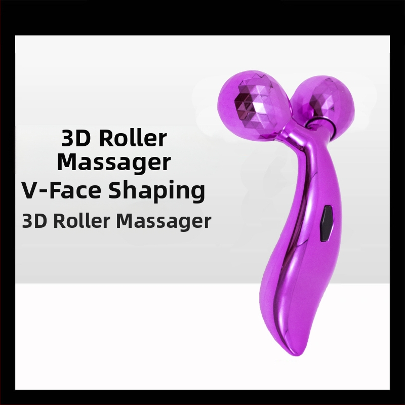 V-lice masažer s 3D valjkom i žičanim ručnim upravljanjem
