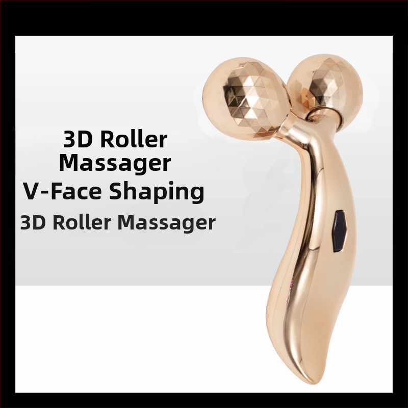 V-lice masažer s 3D valjkom i žičanim ručnim upravljanjem