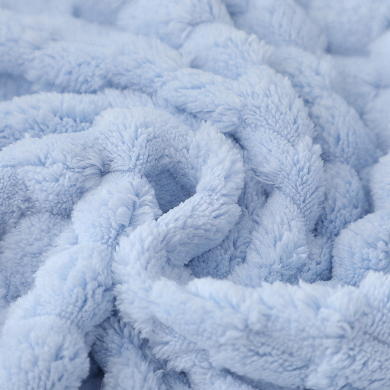 Plaukų džiovinimo kepurė, sugerianti ir greitai džiūstanti turbano stilius, Coral fleece 150D, 80-99 g, pritaikymas įmanomas