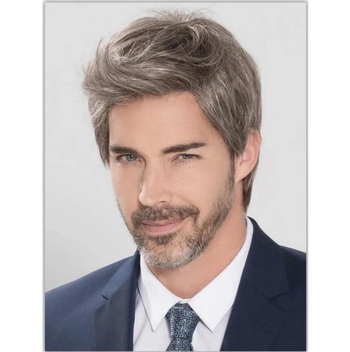 Мъжка перука, модел M1946, механизъм на изработка, високотемпературна нишка, къса прическа