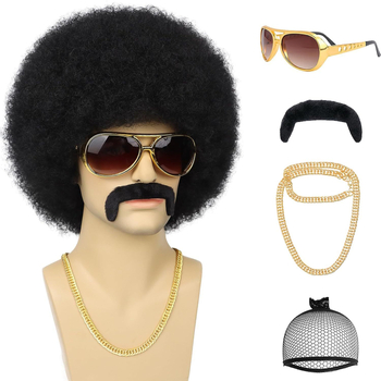 Парик за косплей — експлозивна прическа, жило с висока температура, механизъм на обработка, модел ZH-BZ200g-BL, химическо влакно