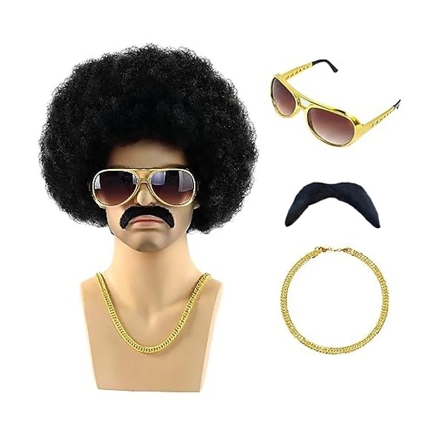 Парик за косплей — експлозивна прическа, жило с висока температура, механизъм на обработка, модел ZH-BZ200g-BL, химическо влакно