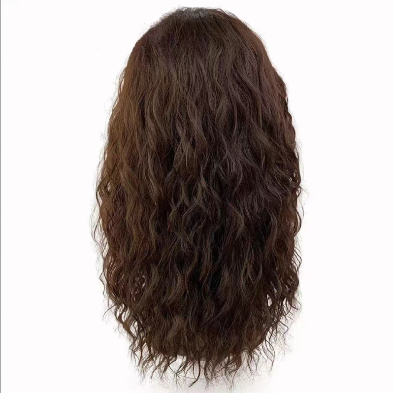 Мъжка перука със въздушни челки, средно дълги къдрици — не е внос, домашна марка, Марка: Other