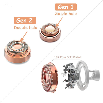 Ανταλλακτική κεφαλή για γυναικεία ηλεκτρική ξυριστική μηχανή, δεύτερης γενιάς, λεπίδα από εισαγόμενο ατσάλι