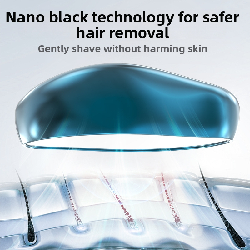 Χειροκίνητο αποτριχωτικό σώματος με κεφαλή από νανο γυαλί, ABS περίβλημα, μοντέλο ZJ-1, CE πιστοποιημένο