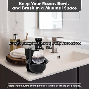 Σετ ξυρίσματος TIANWEI: μπολ αφρού, βούρτσα ξυρίσματος, θήκη για λεπίδες, σαπούνι/κρέμα ξυρίσματος και σετ λεπίδων; 50 σετ ανά κουτί
