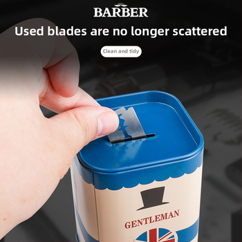 Ayes Θήκη Αποθήκευσης Λεπίδων για Κουρείο και Εργαλεία Κομμωτικής, Με Σκεύος Ανακύκλωσης Λεπίδων