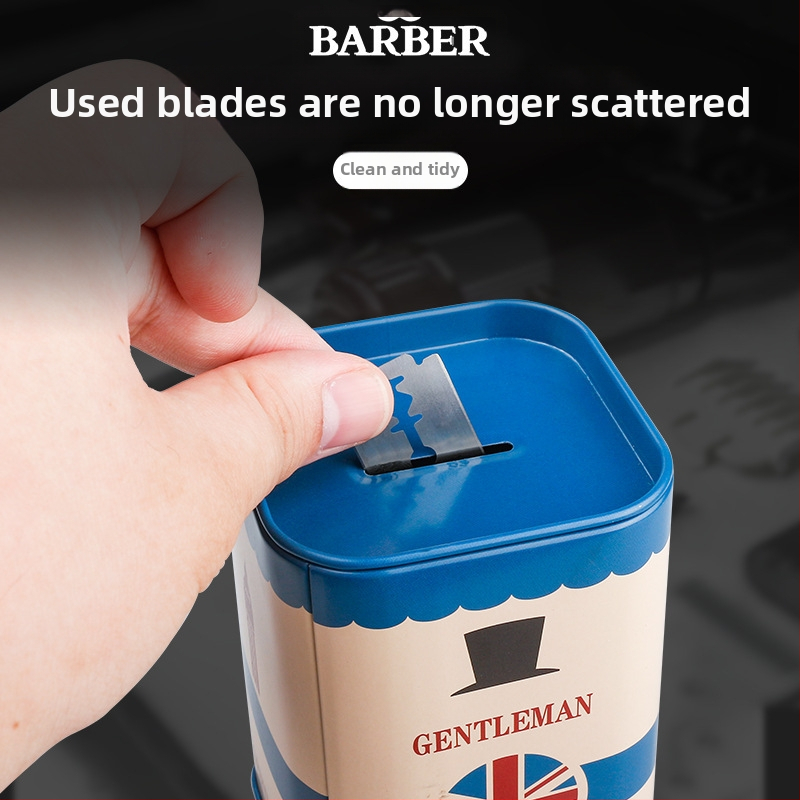 Ayes Θήκη Αποθήκευσης Λεπίδων για Κουρείο και Εργαλεία Κομμωτικής, Με Σκεύος Ανακύκλωσης Λεπίδων