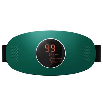 Bezvadu jostas masieris ar apkuri un vibrāciju, USB barošana, mehāniskā vadība, 3. režīms, līdz 4 masāžas galvas