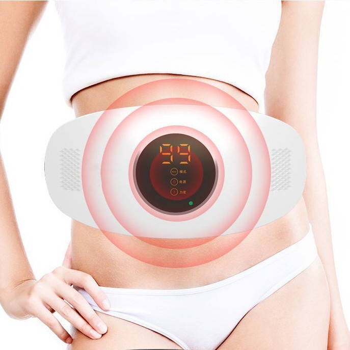 Bežični pojas za donji dio leđa s grijanjem i vibracijom, USB napajanje, ručno upravljanje, 3. brzina, do 4 masažne glave