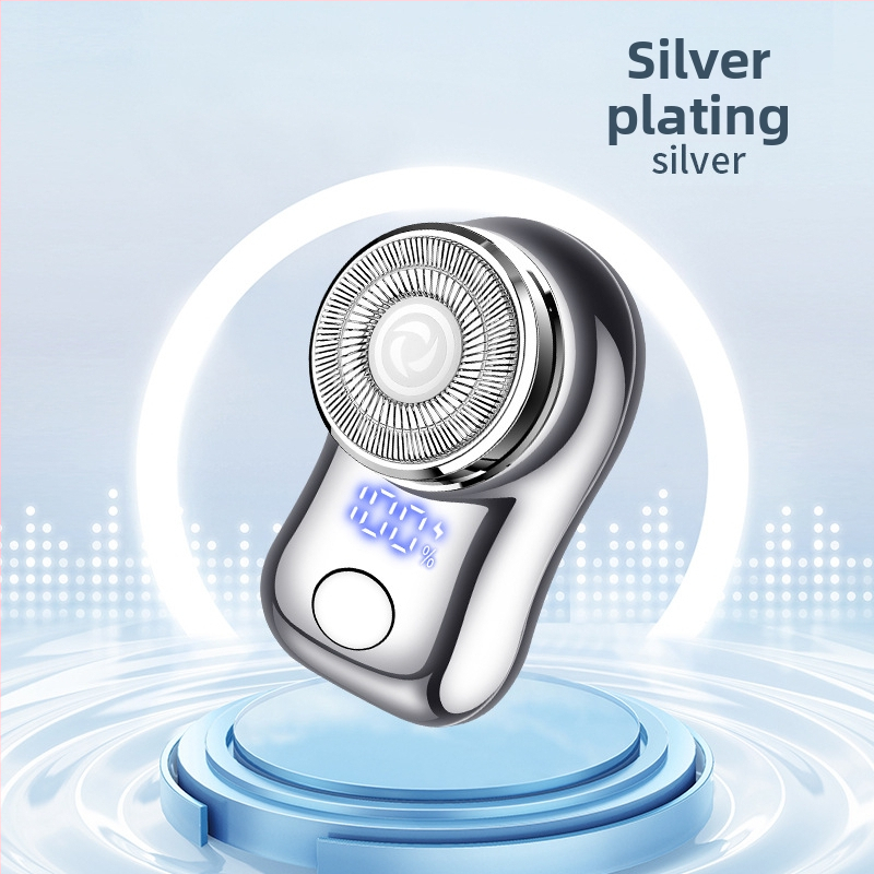 Ηλεκτρική ξυριστική μηχανή με LED οθόνη, κεφαλή περιστροφικού τύπου με 1 κόφτη, ενσωματωμένη μπαταρία, αυτονομία 30-45 λεπτών, θόρυβος κάτω από 36 dB