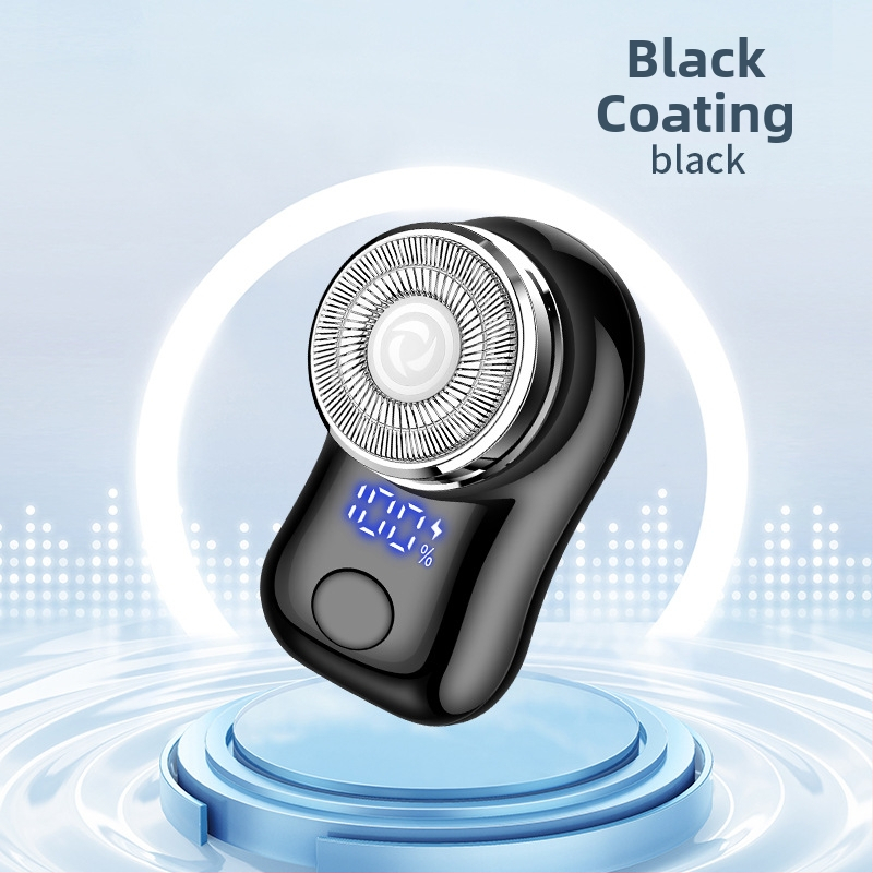 Ηλεκτρική ξυριστική μηχανή με LED οθόνη, κεφαλή περιστροφικού τύπου με 1 κόφτη, ενσωματωμένη μπαταρία, αυτονομία 30-45 λεπτών, θόρυβος κάτω από 36 dB