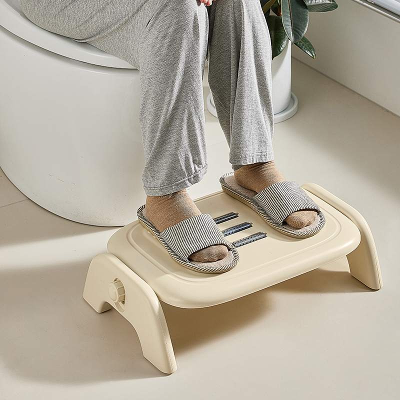 Plastinis kojos staliukas stalbiui ir tualetai, aukščio reguliavimas, ne sulankstomas, kilmė Taizhou