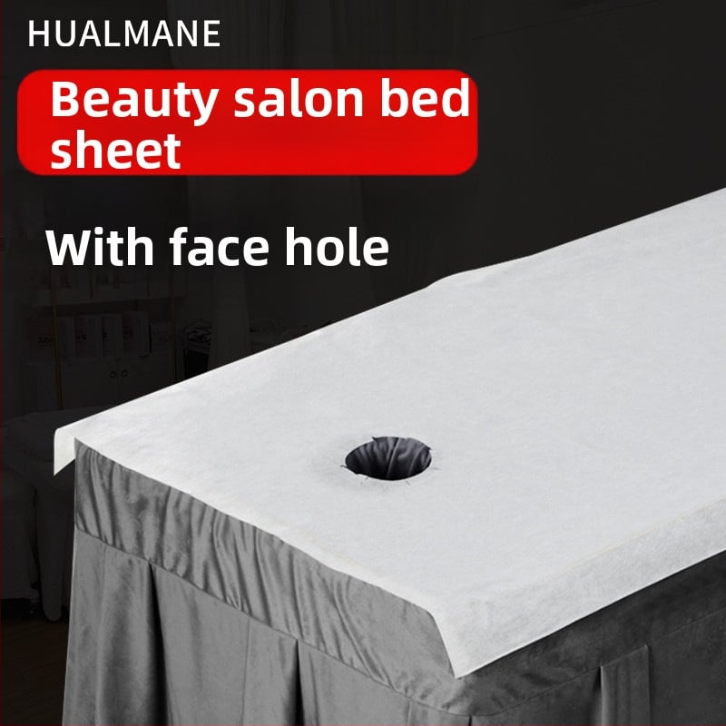 Vienkartinės lovos paklodės grožio salonams, neaustas audinys, atsparus vandeniui ir aliejui, sutankintos, minkštos ir kvėpuojančios