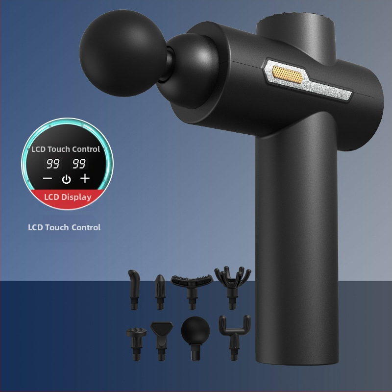 Pistolj za masažu vrata – bez četkastog motora, 5+ brzina, 6+ glava, ugrađena baterija 1000–1200mAh, trajanje baterije 3–6h, niska buka