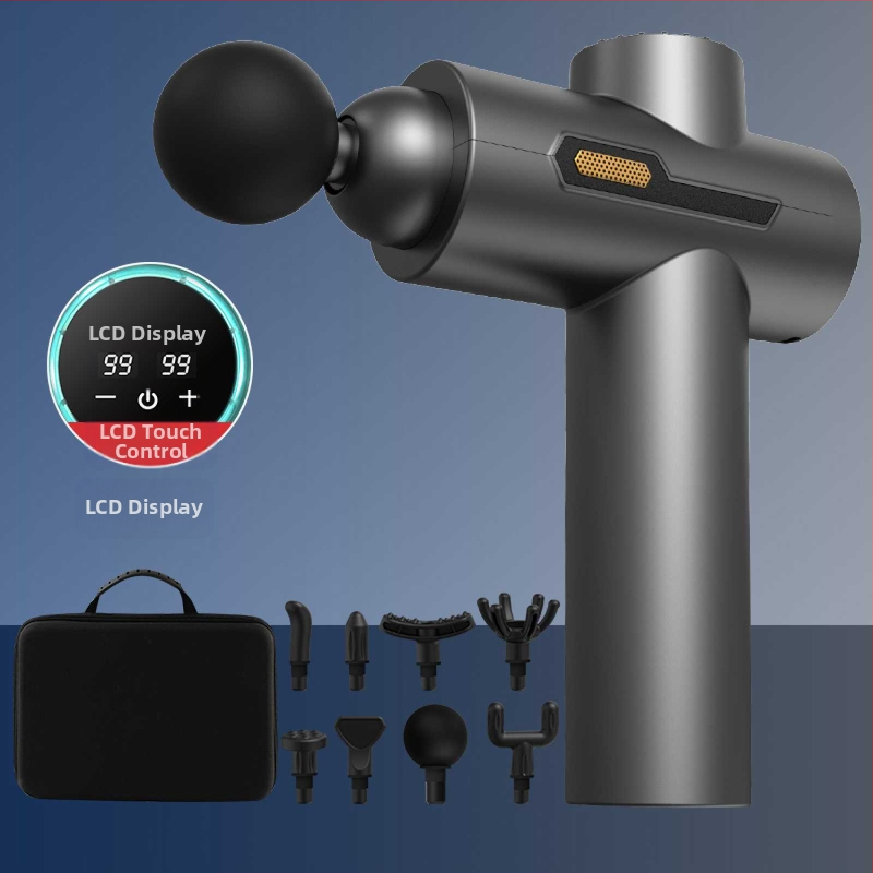 Pistolj za masažu vrata – bez četkastog motora, 5+ brzina, 6+ glava, ugrađena baterija 1000–1200mAh, trajanje baterije 3–6h, niska buka