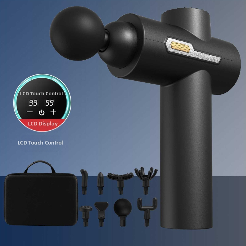 Pistolj za masažu vrata – bez četkastog motora, 5+ brzina, 6+ glava, ugrađena baterija 1000–1200mAh, trajanje baterije 3–6h, niska buka