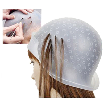 Ismételhető szilikon hajfestő sapka balayage-hoz, lyukak nélkül