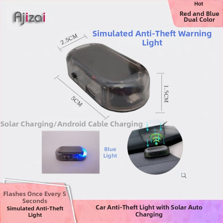 Ajizi автомобилна LED безжична предупредителна светлина, ABS корпус, модел 172, универсална съвместимост