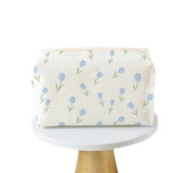 Осмоъгълна козметична чанта за грим, ултра мека материя, геометричен модел и подплата от полиестер, дишаща и ултра лека конструкция (ултра мека материя; геометричен модел; подплата от полиестер; дишаща; ултра лека)