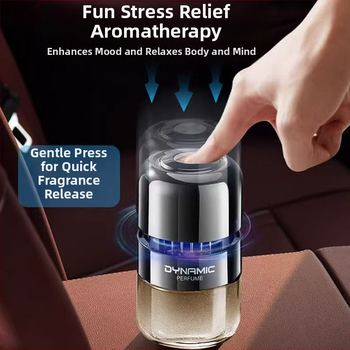 Дифузер за ароматерапия в колата със стъклен държател за парфюм, Gardenia аромат, премахване на миризми и формалдехид, монтаж върху седалката