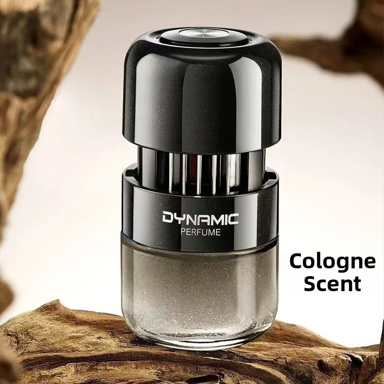 Autós aromaterápiás diffúzor üveg parfüm tartóval, Gardenia illat, szagtalanítás és formaldehid eltávolítás, üléshez rögzíthető telepítés