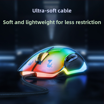 ONIKUMA проводна гейминг мишка, 12800 DPI, 7 клавиши, USB, шестстепенно регулиране на резолюцията, кабел 1,6 m, ергономичен дизайн