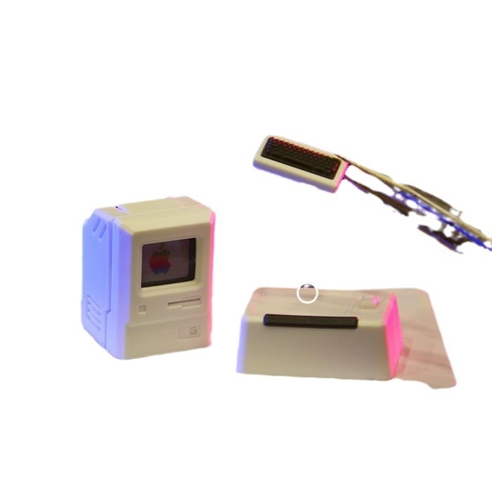 Прозрачни капачета за механична клавиатура в стил Макинтош, ретро дизайн, за клавиатури от 80-те години