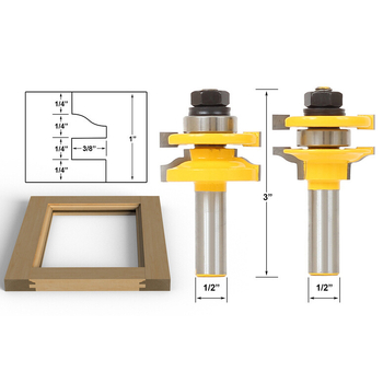 Ξυλουργική φρέζα για σφήνες και αρμούς σε πόρτες επίπλων — μονή και διπλής όψεως; κατάλληλη για ξύλο, MDF και λαμινάτες; μάρκα Hibiscus jincheng