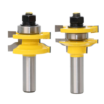 Ξυλουργική φρέζα για σφήνες και αρμούς σε πόρτες επίπλων — μονή και διπλής όψεως; κατάλληλη για ξύλο, MDF και λαμινάτες; μάρκα Hibiscus jincheng