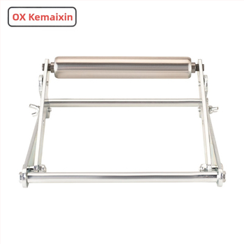 Πτυσσόμενο ράφι στήριξης από ανοξείδωτο ατσάλι για μηχανές κοπής, με εξισορροπητικό τρίποδο βραχίονα για κοπή μακρών υλικών