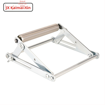 Πτυσσόμενο ράφι στήριξης από ανοξείδωτο ατσάλι για μηχανές κοπής, με εξισορροπητικό τρίποδο βραχίονα για κοπή μακρών υλικών