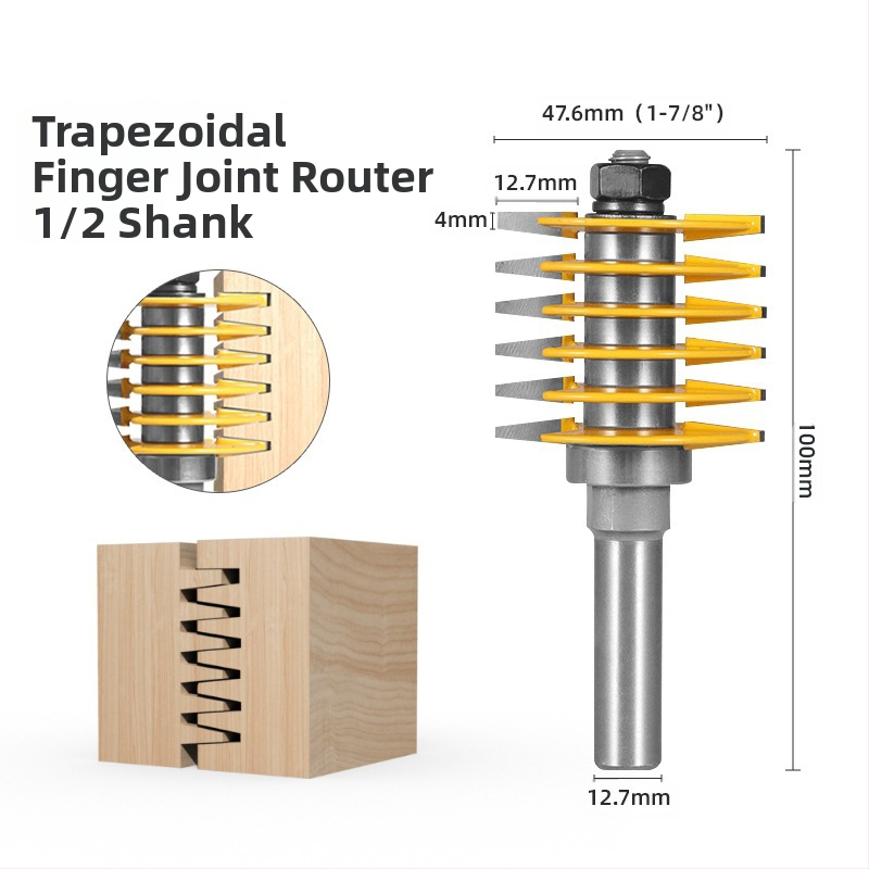 Πλευρική φρέζα για ένωση δαχτυλιδιών, τραπεζοειδούς Τ τύπου, από σκληρό κράμα, επικαλυμμένη