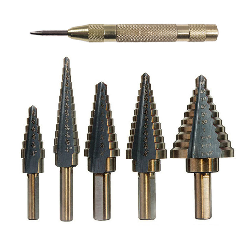 Lépcsős fúró készlet fémhez