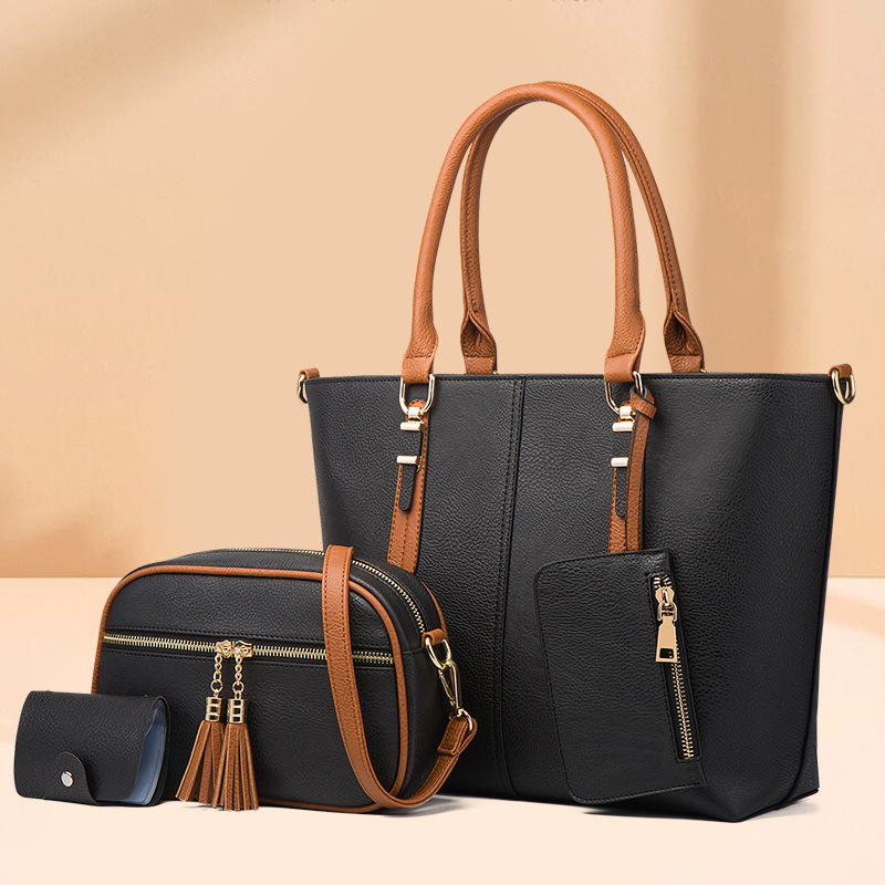 Metigny PU bucket crossbody táska, cipzárral, anya-lánya stílus