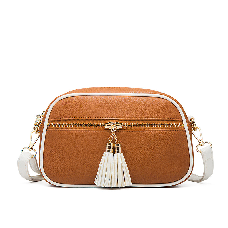 Metigny PU bucket crossbody táska, cipzárral, anya-lánya stílus