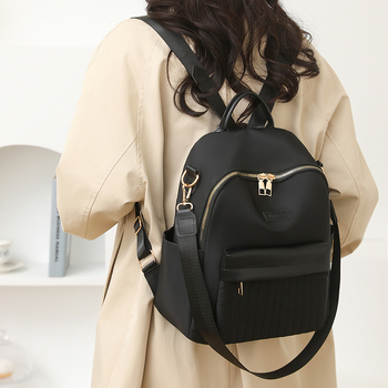 Σακίδιο για φοιτητές - ύφασμα Oxford, Άνοιξη 2025, Κλείσιμο με φερμουάρ, Εσωτερικές τσέπες με φερμουάρ και για κινητό, Αδιάβροχο και ανθεκτικό στη φθορά