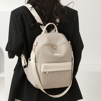 Σακίδιο για φοιτητές - ύφασμα Oxford, Άνοιξη 2025, Κλείσιμο με φερμουάρ, Εσωτερικές τσέπες με φερμουάρ και για κινητό, Αδιάβροχο και ανθεκτικό στη φθορά