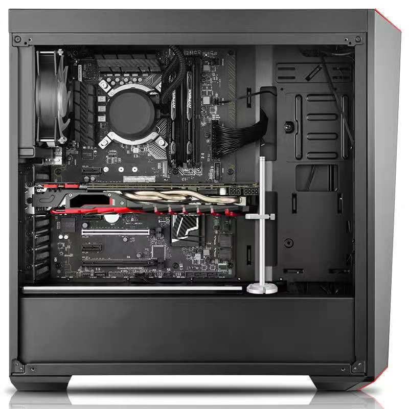 Στήριγμα καρτών γραφικών, αλουμινένιο κράμα, μοντέλο AX-B100, μάρκα Pinxuan, καθολική συμβατότητα