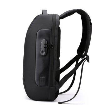 Unisex επιχειρηματικό backpack για ταξίδια (Υλικό: δερματώδη μεμβράνη; Αντοχή στη φθορά; Κυρτός ιμάντας ώμου; Κατάλληλο για επιχειρηματικά ταξίδια)