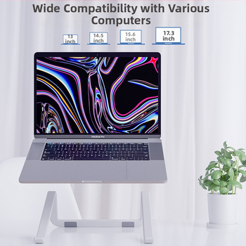 Стойка за лаптоп за маса, нейлон и стъкловлакна, охлаждане