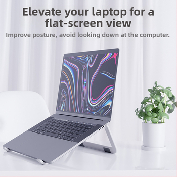 Стойка за лаптоп за маса, нейлон и стъкловлакна, охлаждане