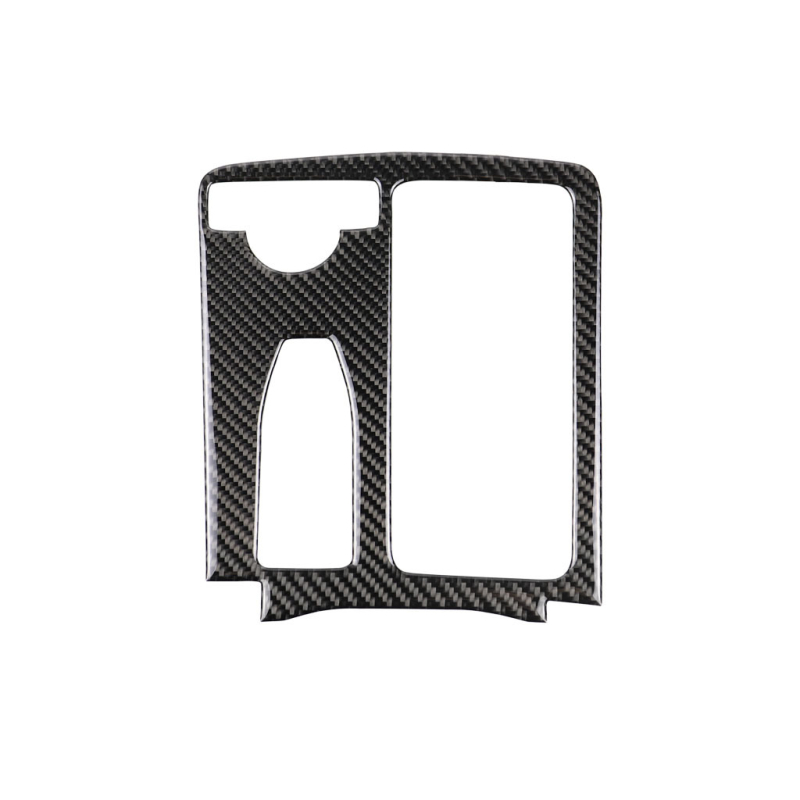 Panou de schimbător de viteze din fibră de carbon pentru Mercedes-Benz W204 C-Class și E-Class, model RRX-BENZ-016, pentru volan pe stânga și pe dreapta, accesoriu interior