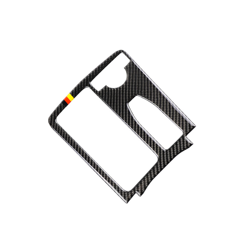 Panou de schimbător de viteze din fibră de carbon pentru Mercedes-Benz W204 C-Class și E-Class, model RRX-BENZ-016, pentru volan pe stânga și pe dreapta, accesoriu interior