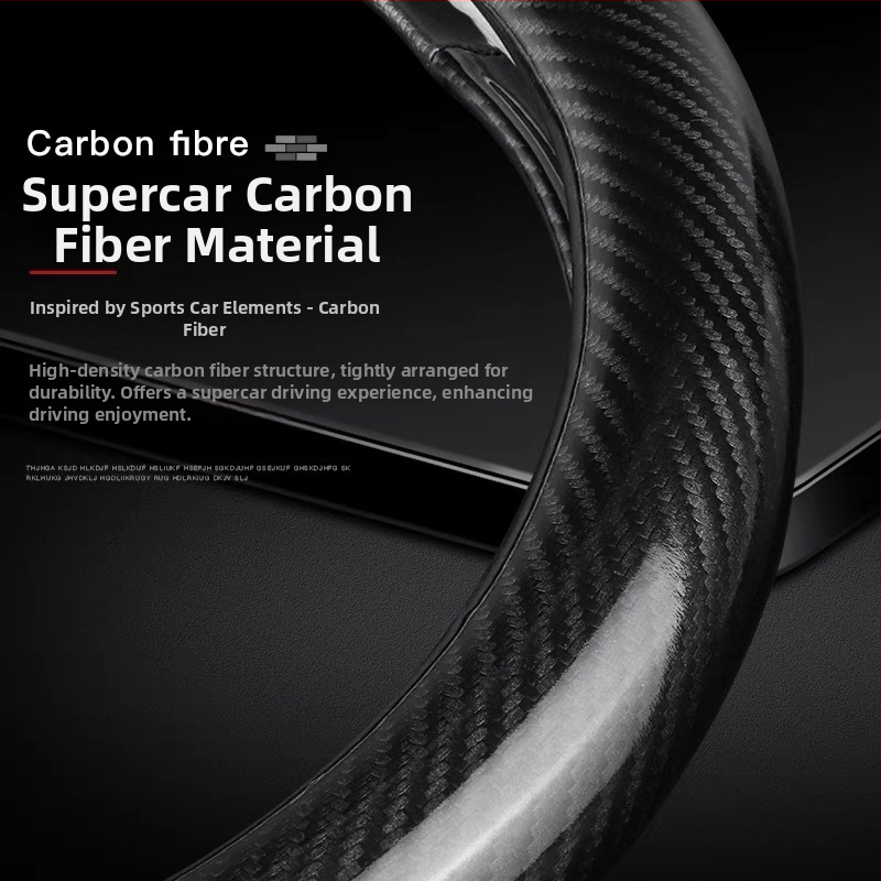 Ultra tenký kryt volantu, D-tvarový protišmykový, absorbuje pot, univerzálne pre všetky ročné obdobia, povrch zo syntetických vlákien