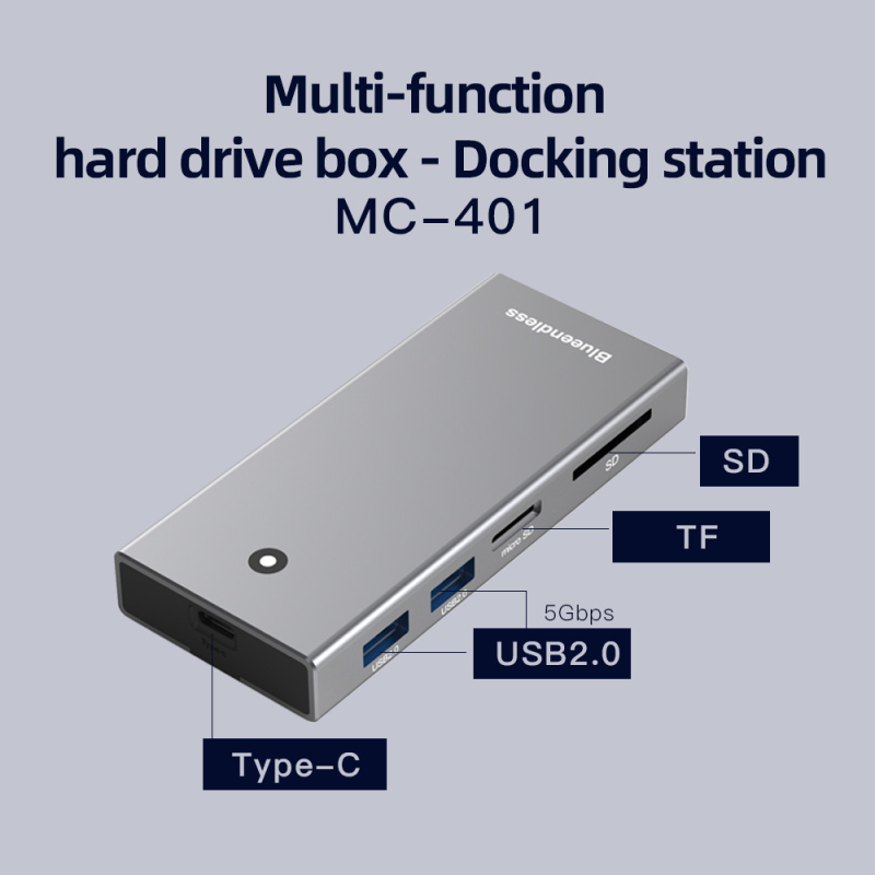 Κάλυμμα NVMe SSD USB 3.1, αλουμινένιο κράμα, έως 8TB, μοντέλα MC401/MC403/MC501, Σενζεν