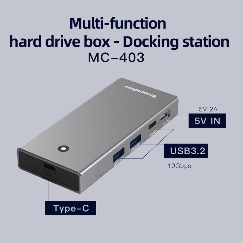 Κάλυμμα NVMe SSD USB 3.1, αλουμινένιο κράμα, έως 8TB, μοντέλα MC401/MC403/MC501, Σενζεν