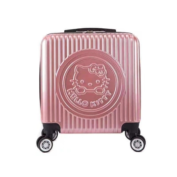 Παιδική αποσκευή για ταξίδια με περίβλημα PC, σχέδιο 3D εκτύπωσης, αδιάβροχο, αντικλοπή, περιστρεφόμενα ροδάκια, φερμουάρ